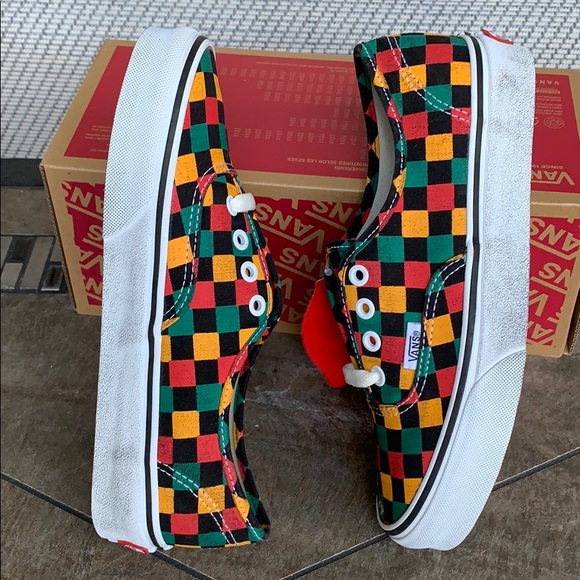 VANS AUTHENTIC WASHED BLACK/MULTI WMNS - Picture 6 of 16